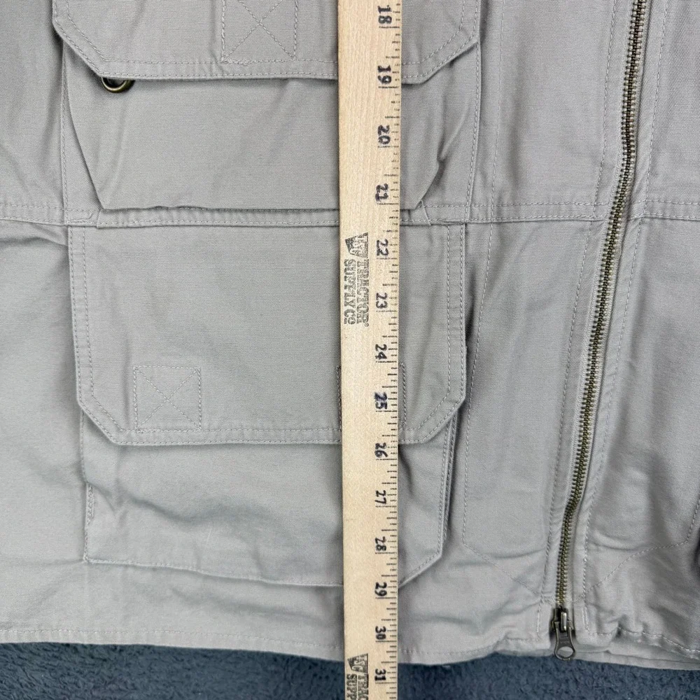 5.11 Tactical Series Men 3XL Khaki Cotton Canvas Multi-Pocket Utility Vest 80001